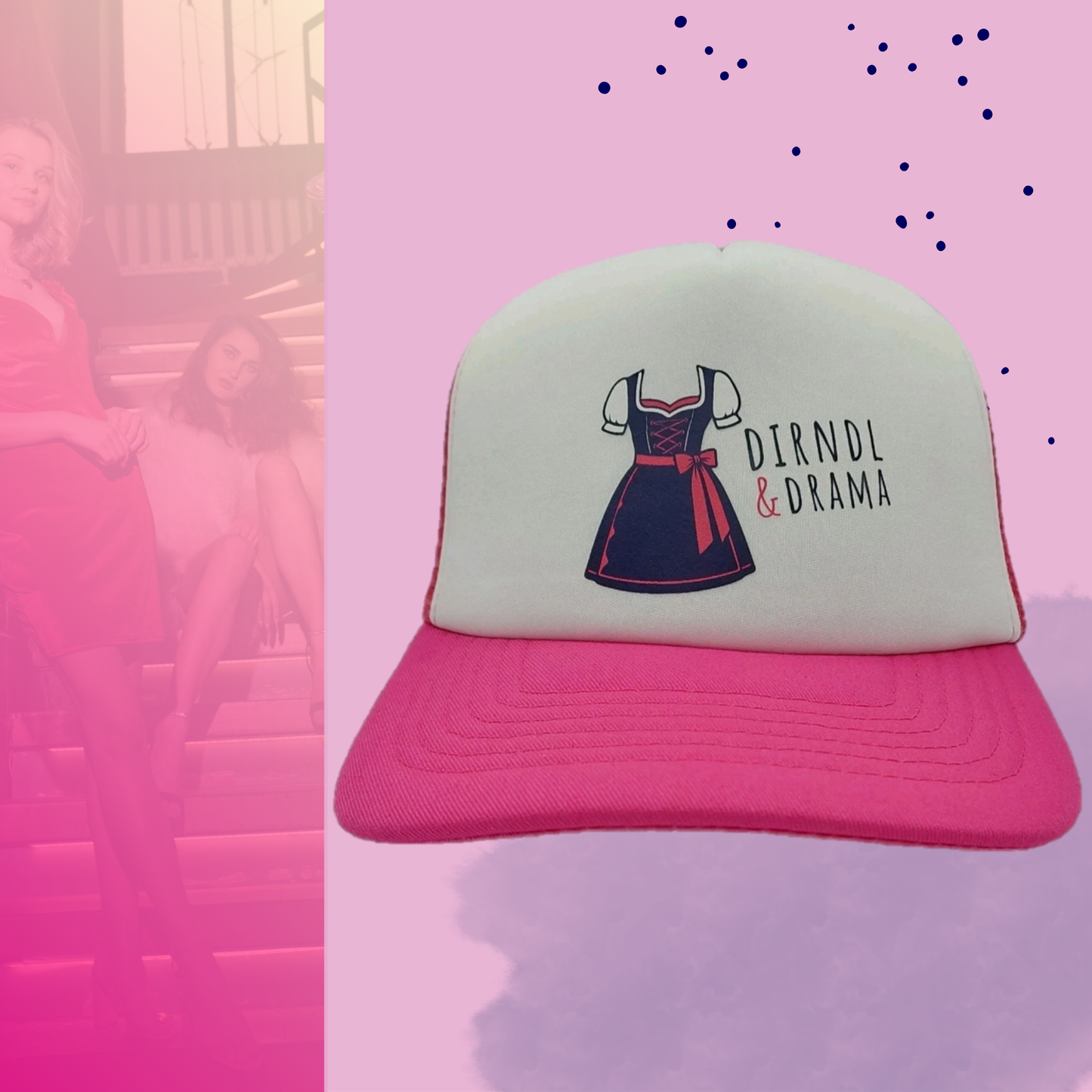 Cap "Dirndl & Drama"