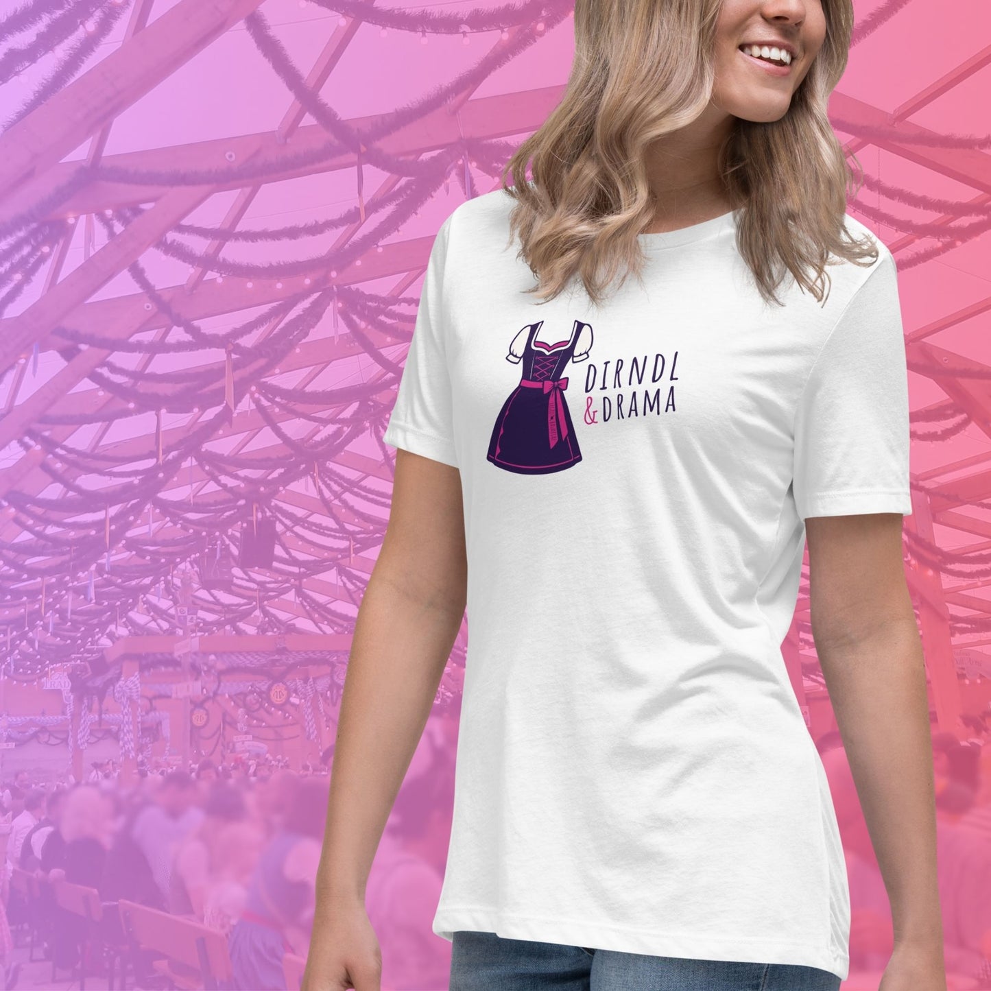 Damen-Shirt "Dirndl & Drama"