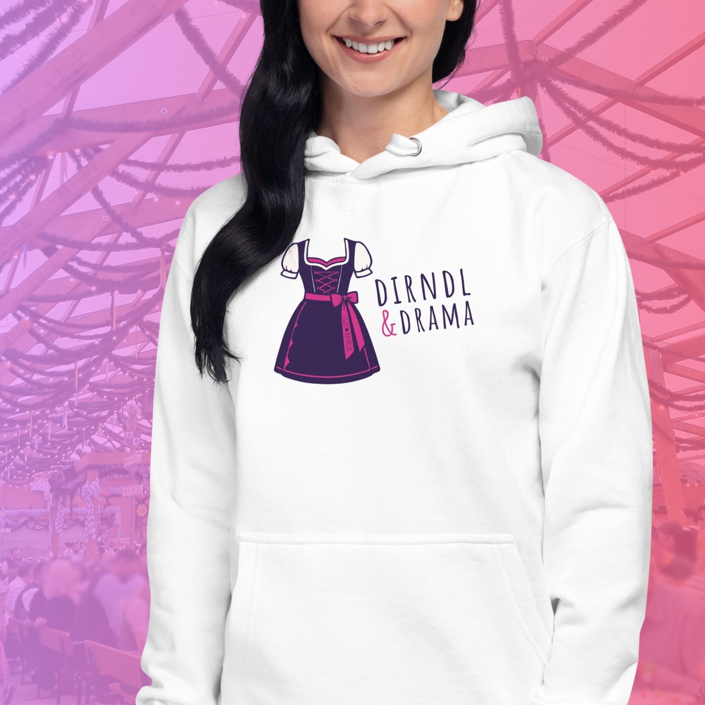 Hoodie "Dirndl & Drama"