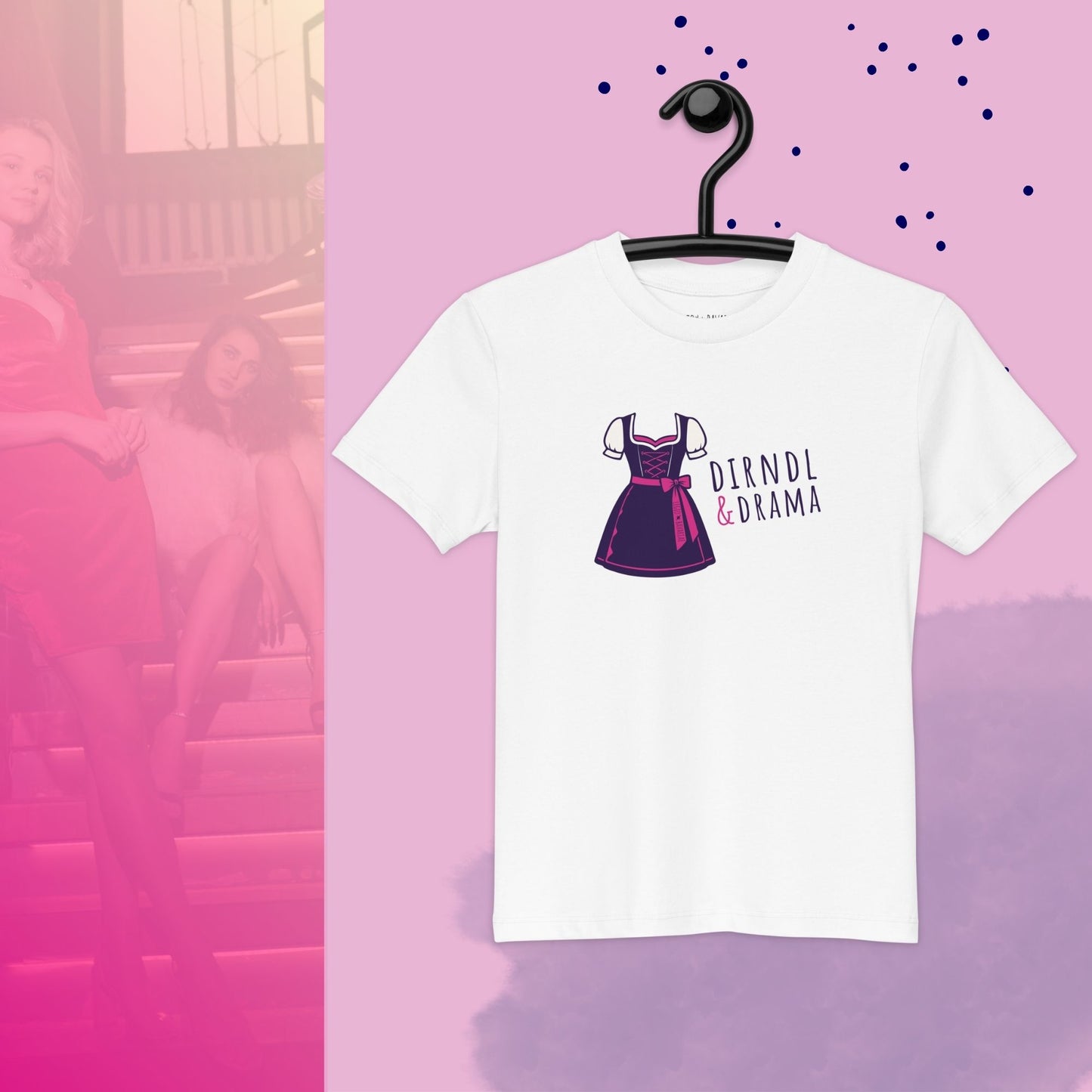 Kinder-Shirt "Dirndl & Drama"