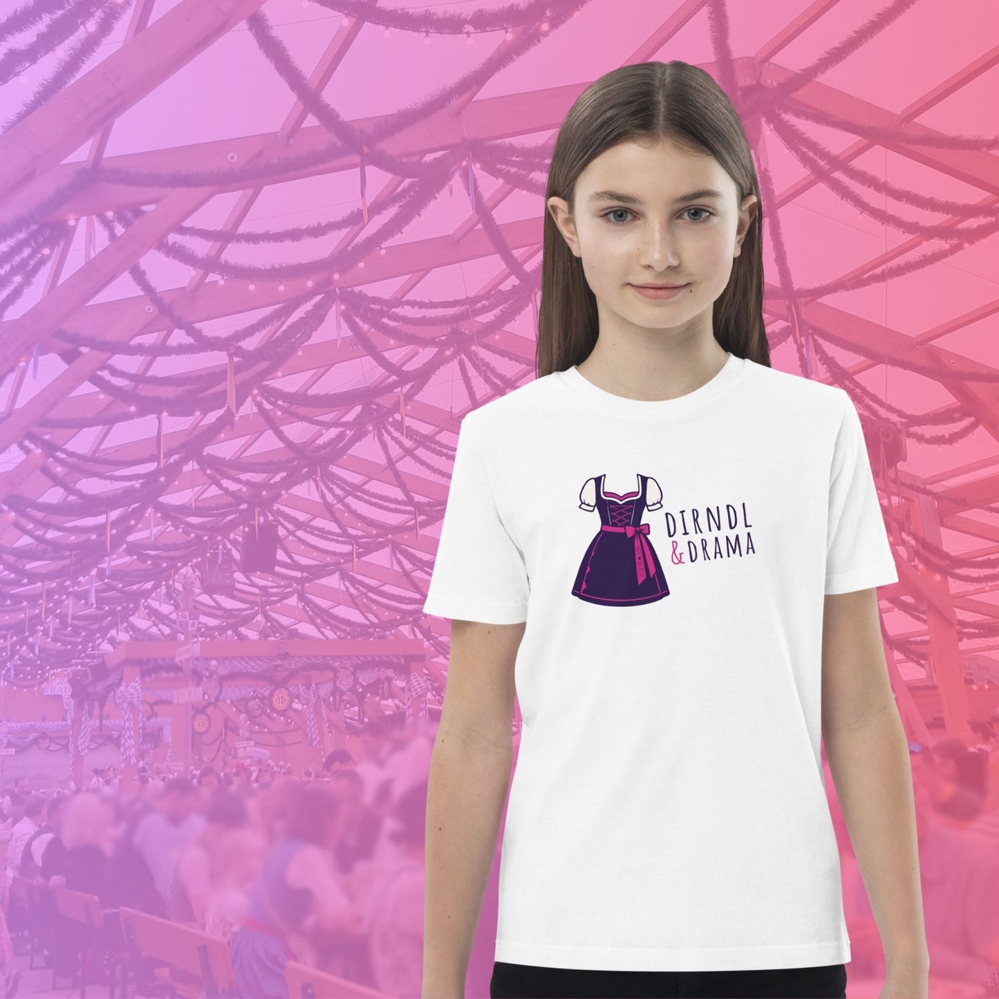 Kinder-Shirt "Dirndl & Drama"