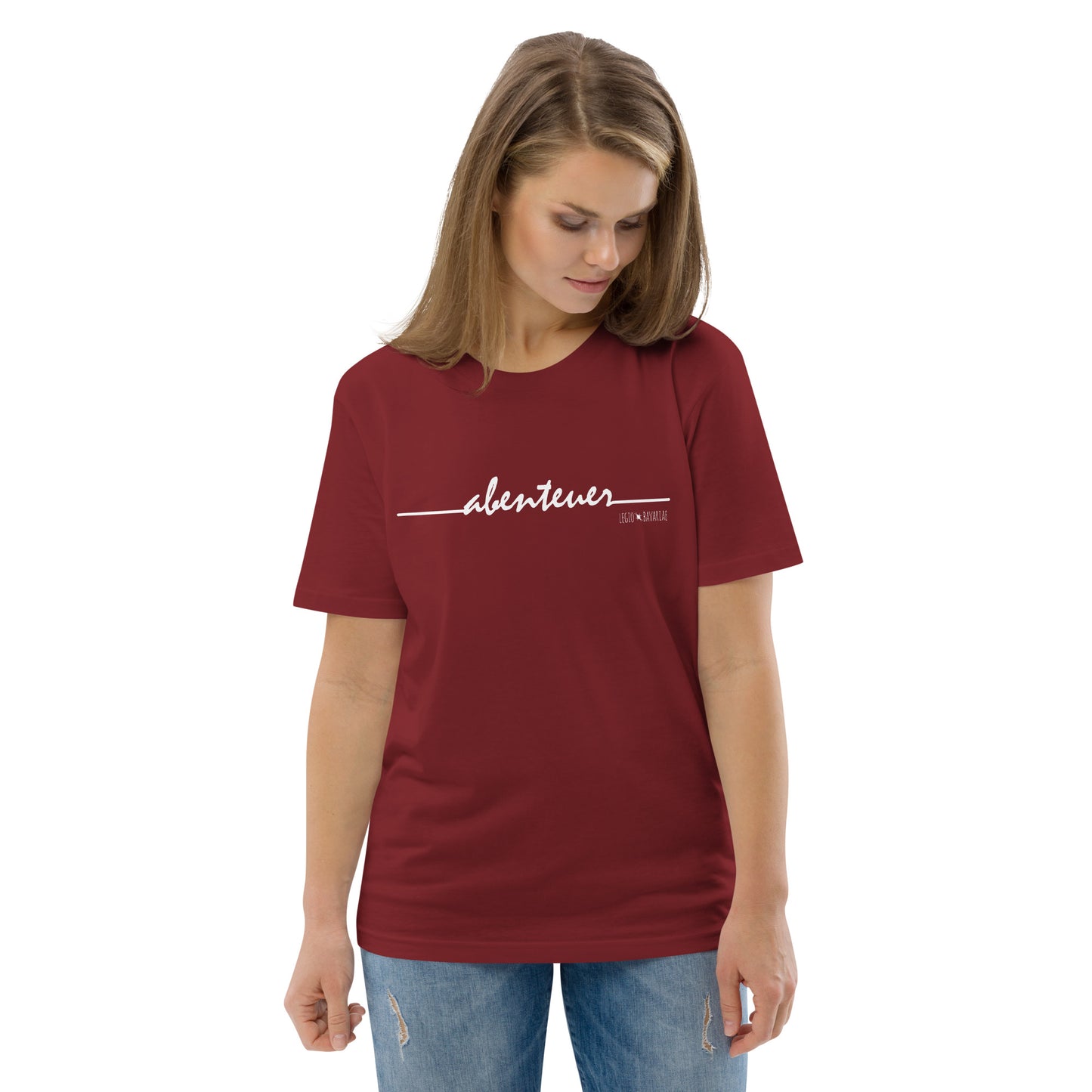 Shirt Abenteuer burgundy mockup