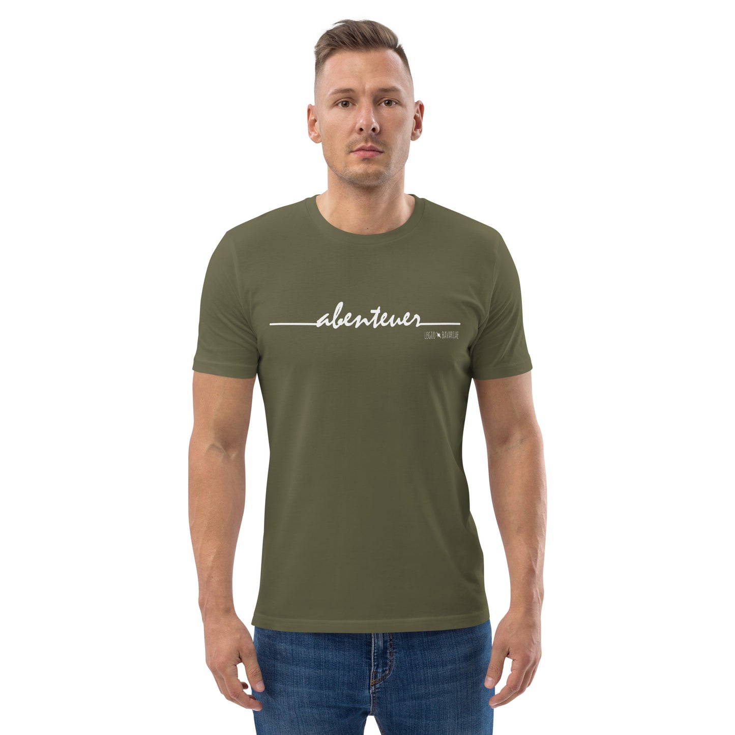 Shirt Abenteuer khaki mockup