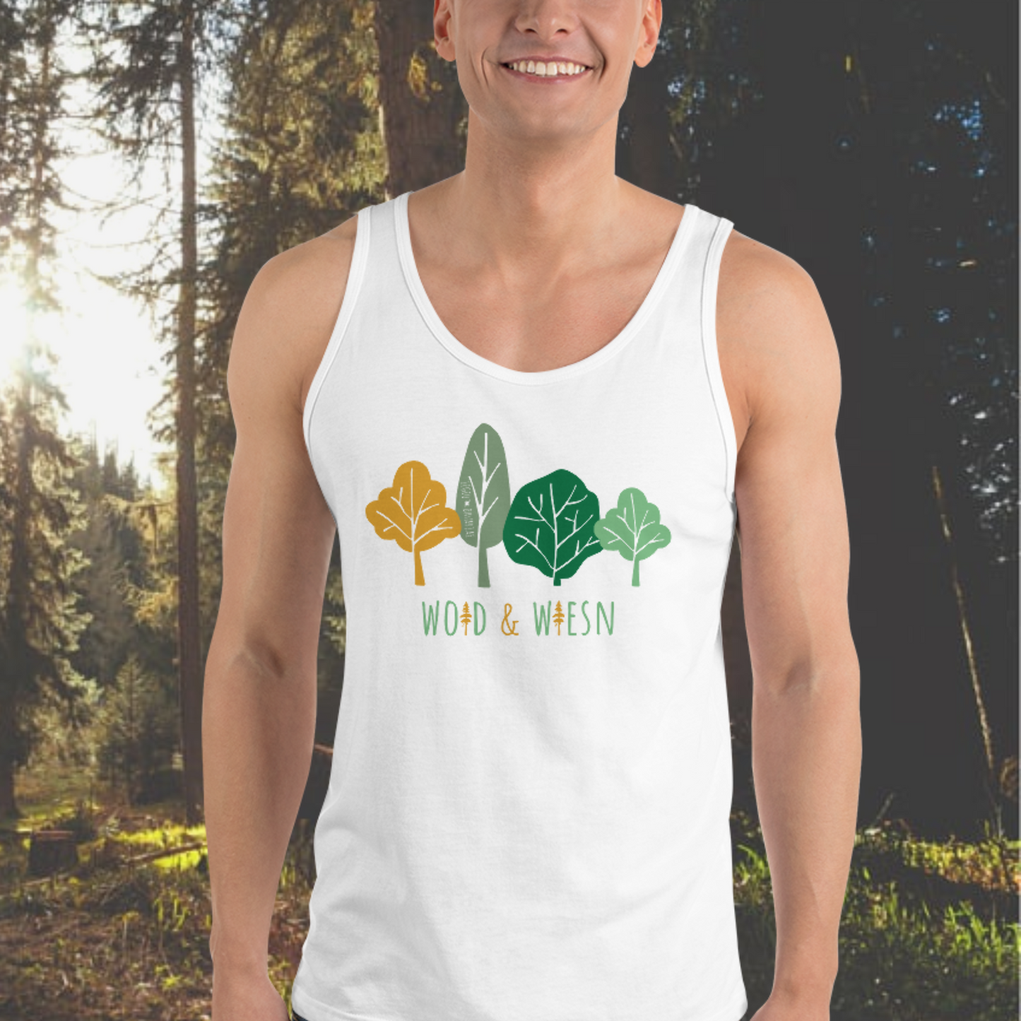 Herren-Tanktop "Woid & Wiesn"