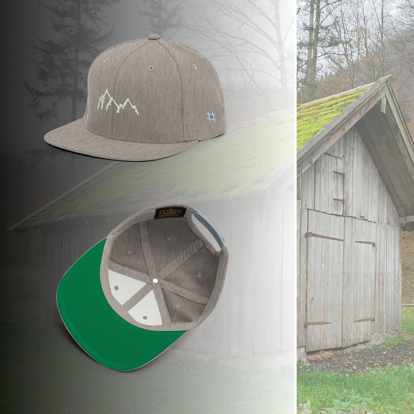 bestickte Cap "Berge"