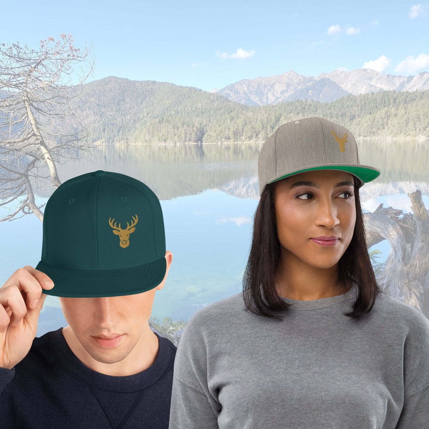 bestickte Cap "Hirsch"