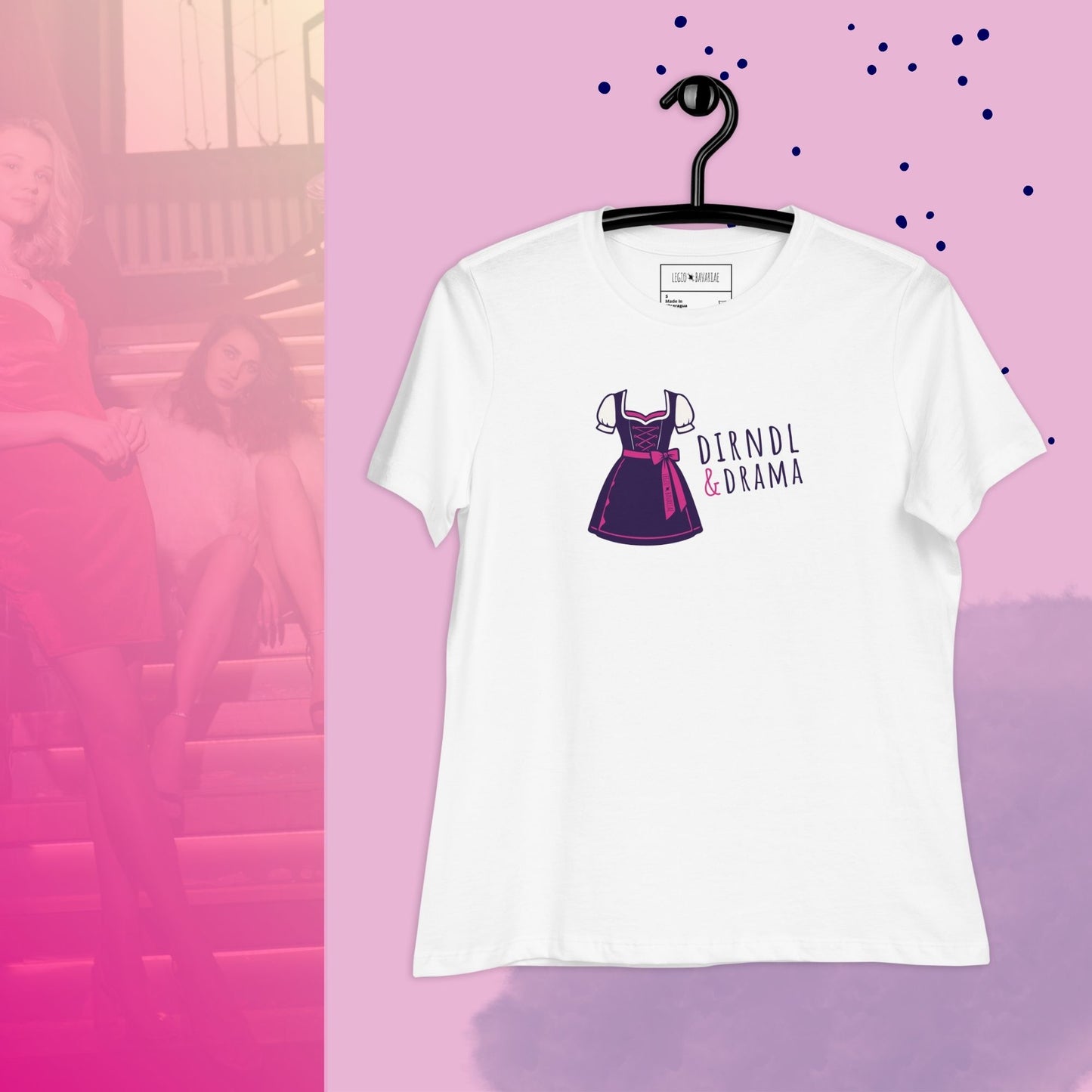 Damen-Shirt "Dirndl & Drama"