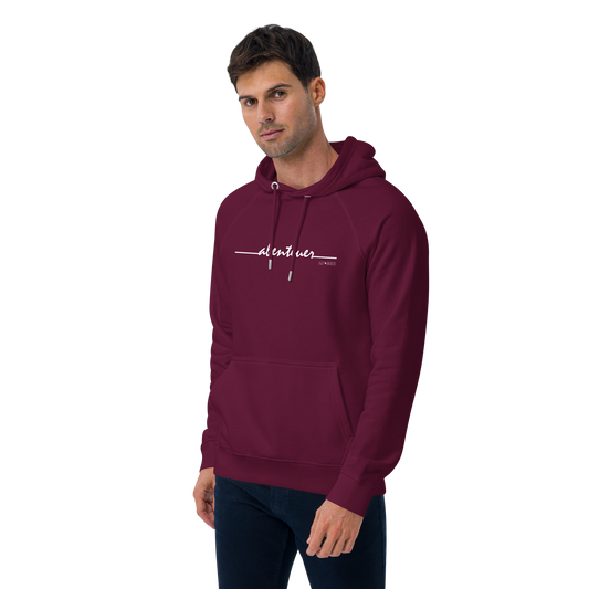 Hoodie Abenteuer burgundy mockup